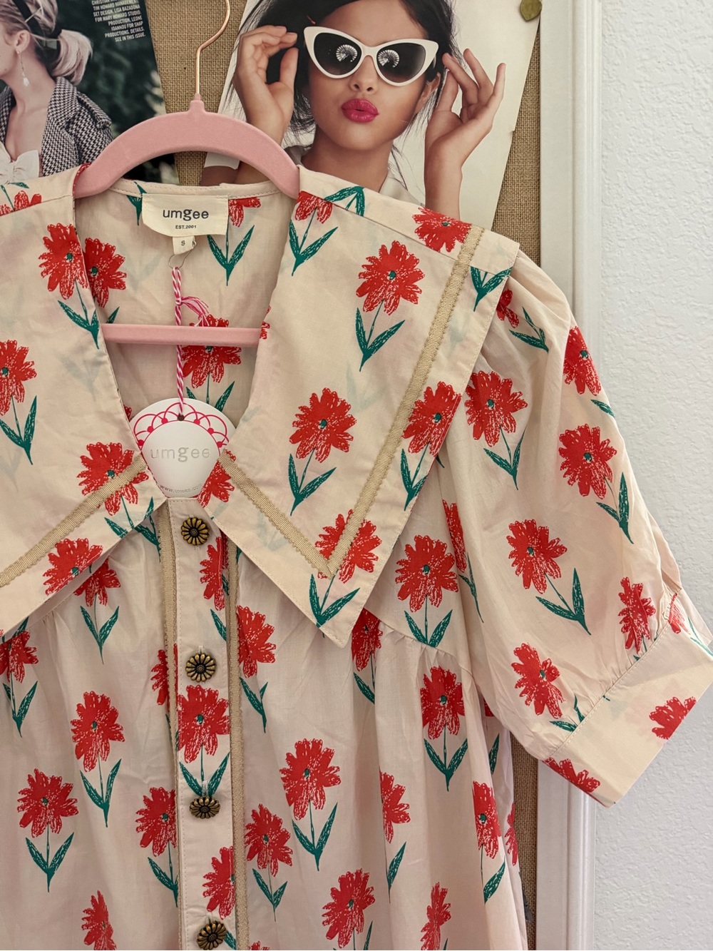 Floral Button-Front Dress - Picture 2 of 3